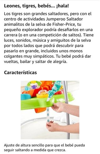 Saltador Fisher Price Tigre