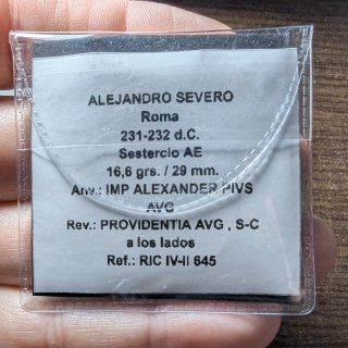 Sestercio Alejandro Severo 231-235 d.C.