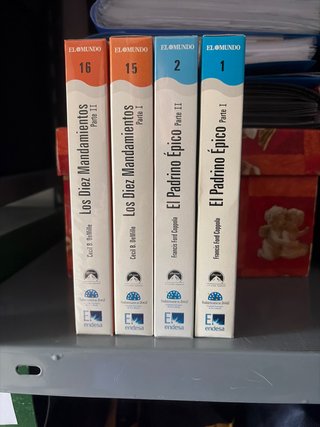 Colección VHS El Padrino y Los Diez Mandamientos