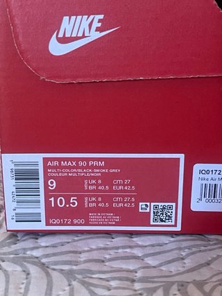 Nike Air Max 90 PRM Gris Naranja