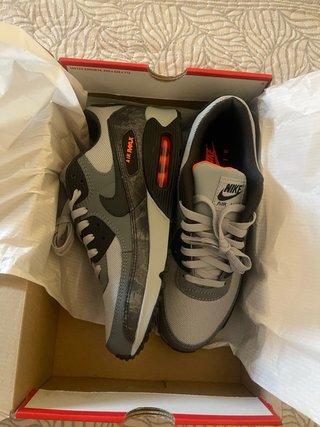 Nike Air Max 90 PRM Gris Naranja