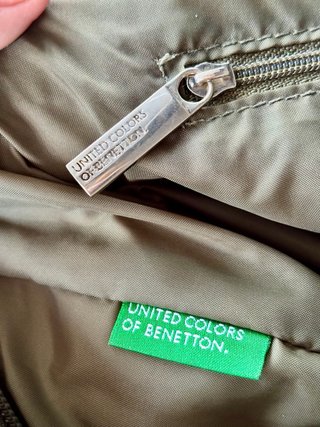 Bolso Benetton hobo verde caqui