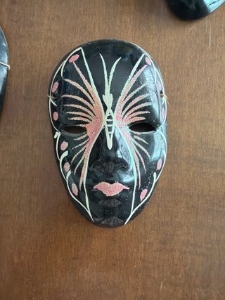 Máscaras de porcelana decoradas mariposa