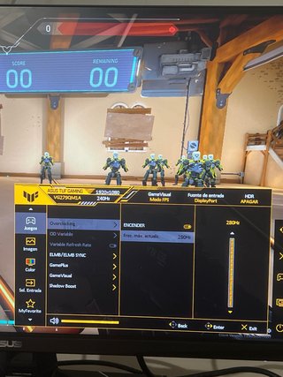Monitor gaming 280hz HDR 1ms gtg Gsync/freesync