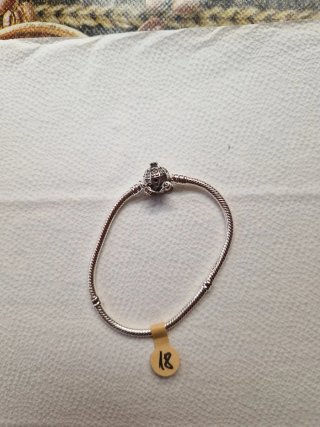 Pulsera Pandora Corazón Rosa y Plata