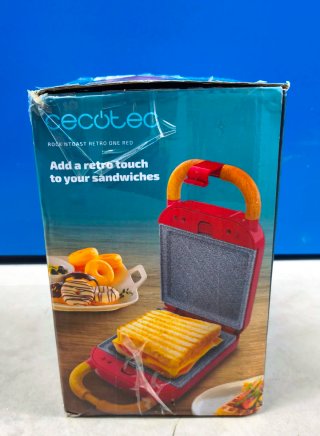 Cecotec sandwichera One Retro Red