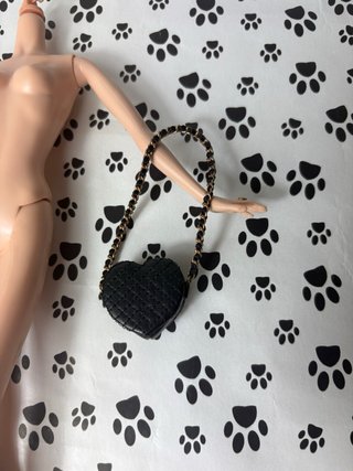 Borsa Cuore Nero Barbie