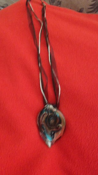 Colgante Cristal Murano Beige y Gris