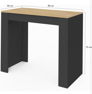 Mesa comedor id market madera y metal ,