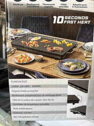 Plancha Eléctrica Herzster Table Chef XXL