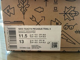 Nike Pegasus Trail Running Zapatillas Negro Naranj