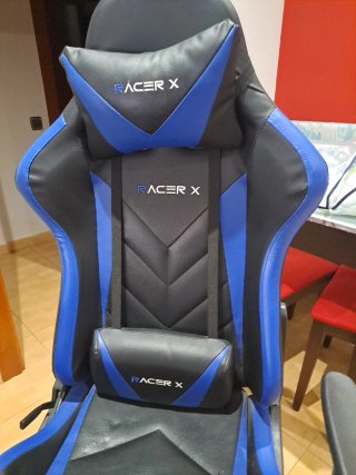 Silla Gaming Racer X Negra y Azul