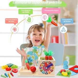 Cubo madera Montessori NUEVO A ESTRENAR
