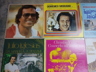Vinili: Jovanotti, Claudio Villa, Julio Iglesias