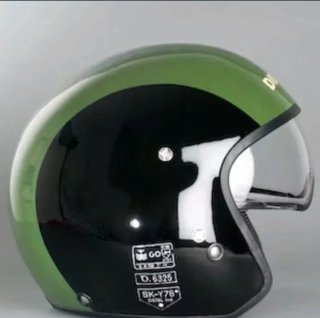 Casco Jet AGV Diesel Hi-Jack Verde-Negro Talla S