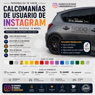 X2 Pegatinas - Personalizadas de Instagram