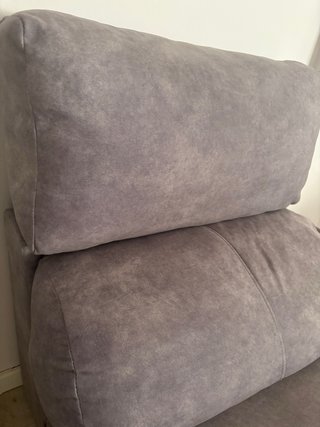 Sofá Diván Gris Alta Densidad