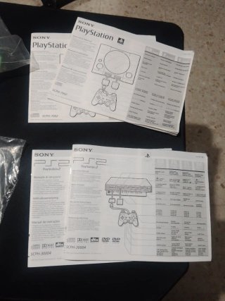 Manuales originales PS1 y PS2 Sony