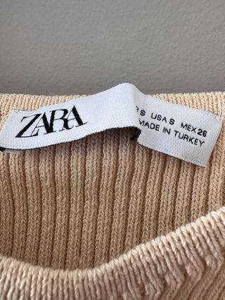 Top rustico zara talla s