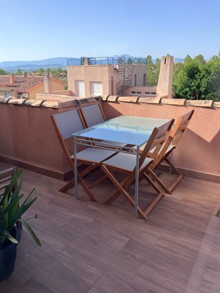 Mesa y 4 Sillas Plegables Exterior