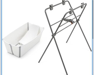 Bañera Stokke para bebé con cuchara