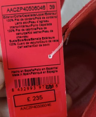 Zapatos de tacón CH rojos sin estrenar
