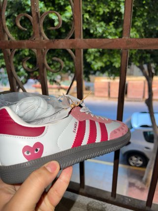 Zapatillas Adidas Samba Rosa y Blanco