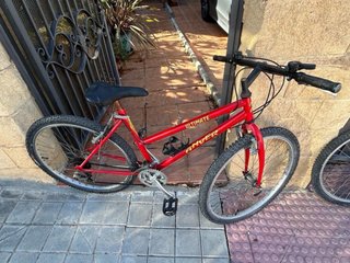 Bicicleta Montaña Roja 6 Piñones 3 Platos