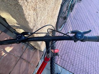 Bicicleta Montaña Roja 6 Piñones 3 Platos