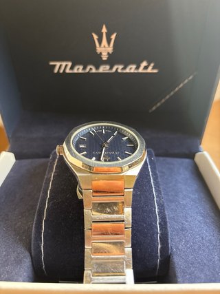 Reloj Maserati Elegante Caballero Azul/Plata