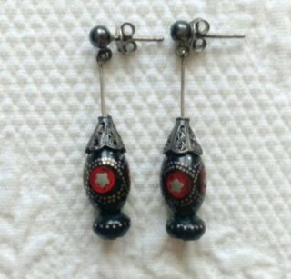 Pendientes colgantes años 70