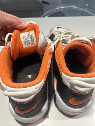 Zapatillas Nike Air More Uptempo Naranja Blanco