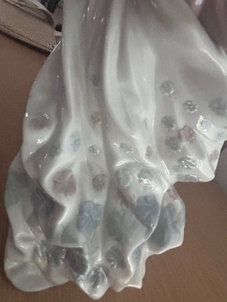 Figura Lladro Mujer Cesta Flores