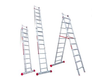 ALQUILER Escalera extensible aluminio profesional