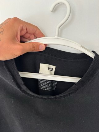 Camiseta H2 x H&M manga larga negra