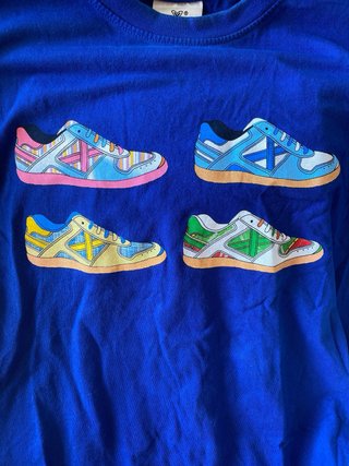 Zapatillas Munich Talla 42 Gris y Amarillo
