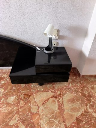 Mobiliario habitación matrimonio negro