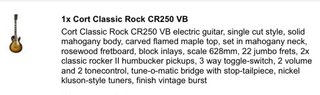 Cort CR250 VB Guitarra Eléctrica
