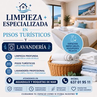 Limpieza especializada en pisos turisticos