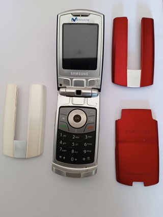 Samsung SGH-Z240 Rojo/Blanco - Caja y Accesorios