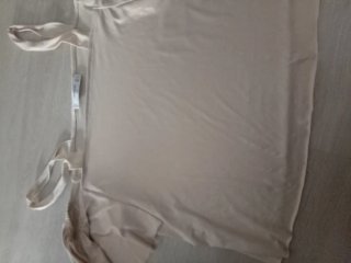 Camiseta tirantes Mango beige Talla S