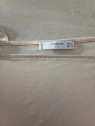 Camiseta tirantes Mango beige Talla S