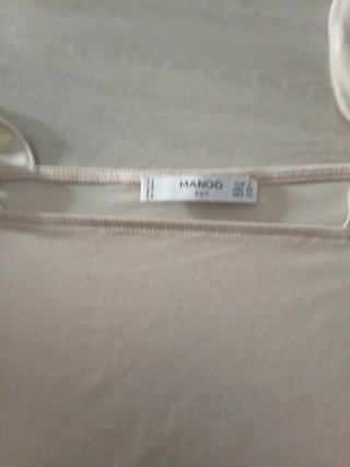 Camiseta tirantes Mango beige Talla S