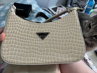 Bolso de hombro efecto piel cocodrilo