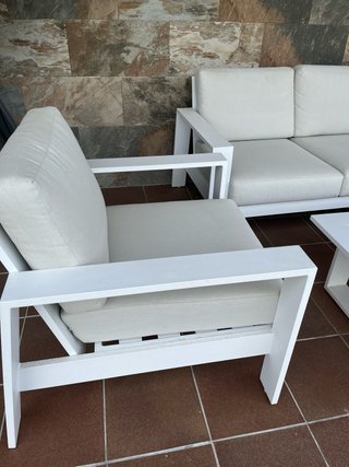 Conjunto Muebles Jardín Sofá y Sillones