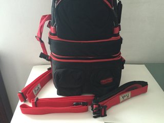 Zaino Fotografico Reporter Fiab Nero/Rosso