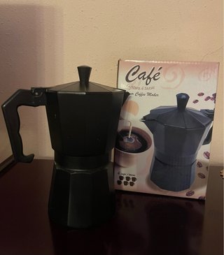 Cafetera Italiana Negra 6 Tazas