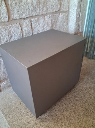 Cajonera metálica gris 2 cajones