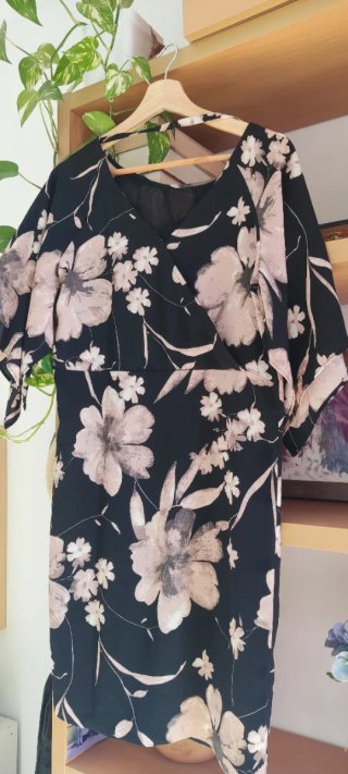 Vestido kimono floral midi