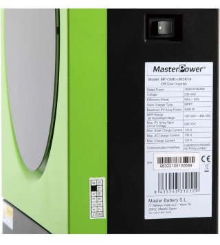 Inversor Solar Híbrido Master U-Power 3600W